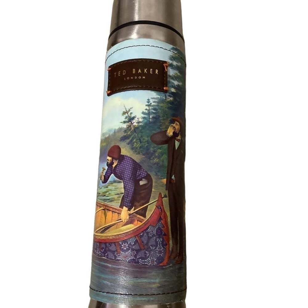 Ted Baker Vintage Fishing and Canoeing Thermos Flask 500ml